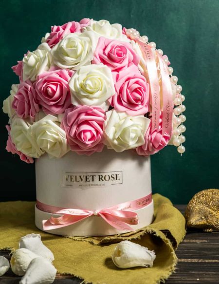 Multi-Colour Dome Of Everlasting Artificial Roses Gift Box